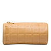 Chanel CC Chocolate Bar Lambskin Barrel Cosmetic Pouch Secondhand