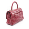 Chanel Mini Chevron Lambskin Coco Top Handle Bag Secondhand