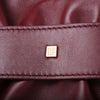 second hand Balmain Medium Anthem Leather Shoulder Bag Burgundy 