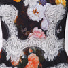Secondhand Dolce & Gabbana Floral Print Dress with Lace Details - '10s