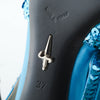 second hand Cesare Paciotti Blue Sequin Stiletto with Ankle Strap