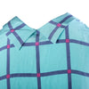 second hand Prada Turquoise Check Silk Sleeveless Shirt – '00s