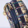 Secondhand Chanel 19A Egypt Multicolor Tweed Minaudière Clutch on Chain with Gold Hardware - '10s
