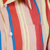 Secondhand Junya Watanabe Comme des Garçons Cotton Shirt with Colorful Stripes - '20s