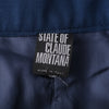 second hand State of Claude Montana Vintage Navy Blue Double-Breasted Skirt Suit- '80s