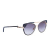 Secondhand Cartier Metal Pearl Cat Eye Sunglasses Black Silver