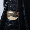 Secondhand Collection Privée Black Crocodile Leather Crossbody Bag - '80s