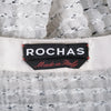 second hand Rochas Textured Silk-Blend Drop-Waist Maxi Dress