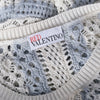 Secondhand  Red Valentino Blue & White Striped Crochet-Knit Cotton Dress