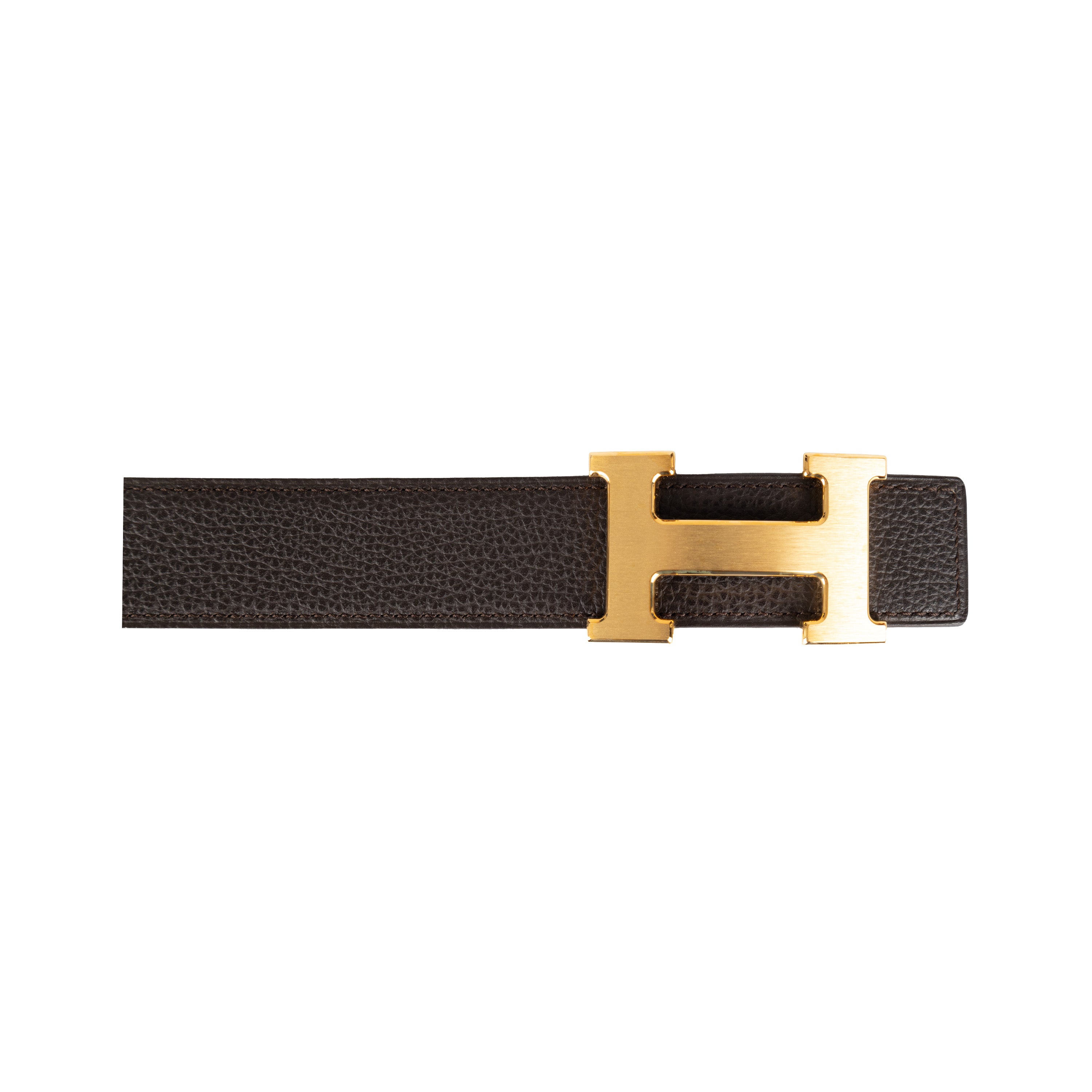 Hermès H Buckle Reversible Leather Belt Second-hand