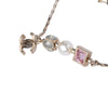 Secondhand Chanel Multicolor Pearl Bracelet with CC Charm Logo