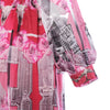 SECOND HAND John Richmond Pink Printed Silk Shirt & Maxi Skirt Set