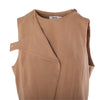 SECOND HAND Mani Camel Wool Asymmetric Wrap Vest