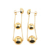 Tiffany 18K Yellow Gold Triple Drop Push Back Earrings Secondhand