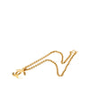 Chanel CC Gold Plated Quilted Pendant Necklace Secondhand