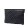 Chanel Large Quilted Caviar Boy O Case Clutch Secondhand