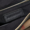 Burberry Small Leather Trimmed House Check Canvas Bridle Orchard Satchel Secondhand