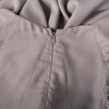 second hand Prada Grey Ruched Sleeve Draped Midi Dress