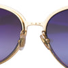 Secondhand Cartier Metal Pearl Cat Eye Sunglasses Black Silver