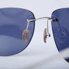 Cartier Panthère Rimless Sunglasses – Blue Gradient Lenses, Silver Panther Detail