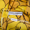 Dolce & Gabbana Yellow Floral Silk Midi Dress - '00s