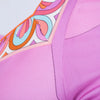 Secondhand Emilio Pucci Multicolored Jersey Flared Sleeve Detailed Short Dress - '00s