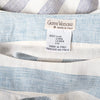 Secondhand Gianni Versace Striped Linen Draped Blouse 