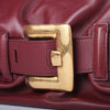 second hand Balmain Medium Anthem Leather Shoulder Bag Burgundy 