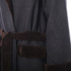 second hand Saint Laurent Rive Gauche Paris Velvet Trim Wool Coat – '70s