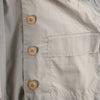 Secondhand Philosophy di Alberta Ferretti Beige Cotton Pleated Peplum Utility Jacket