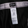 second hand Giorgio Armani Black Tailored Trousers with Leather Details