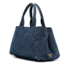 Prada Denim Canapa Logo Tote Secondhand