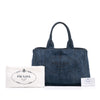 Secondhand Prada Denim Canapa Logo Tote