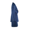 second hand State of Claude Montana Vintage Navy Blue Double-Breasted Skirt Suit- '80s