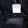 Secondhand Gucci Runway Long Wool Coat Midnight Blue