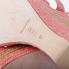 Secondhand Paloma Barceló Pink Suede Platform Espadrille Wedge Sandals - '10s