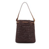 Miu Miu Mini Raffia Logo Handbag Secondhand