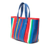Balenciaga Small Lambskin Striped Barbes East West Shopper Tote Secondhand