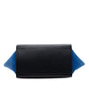 Celine Medium Tricolor Calfskin and Suede Trapeze Satchel Secondhand