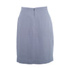 Secondhand Gucci Vintage Navy & White Micro-Check High-Waist Midi Skirt - '90s