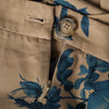 Secondhand Vivienne Westwood Anglomania Beige & Blue Rose Print Cotton Pencil Skirt - '00s