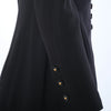 second hand Chanel Spring 1997 Black Wool CC Button Skirt Suit- '90s