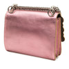 Fendi Mini Scalloped Metallic Studded Leather Kan I Crossbody Secondhand