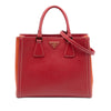 Prada Bicolor Saffiano Lux Satchel Secondhand