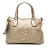 Gucci Small Metallic Leather Soho Working Satchel Secondhand