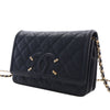 Chanel Caviar CC Filigree Wallet On Chain Secondhand