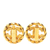 Secondhand Chanel Gold Plated CC Rhinestones Clip On Earrings