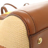 Ferragamo Medium Striped Canvas and Leather Amy Tote Secondhand