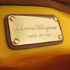 Ferragamo Medium Striped Canvas and Leather Amy Tote Secondhand