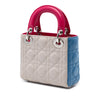 Dior Mini Tricolor Lambskin Cannage Lady Dior Secondhand